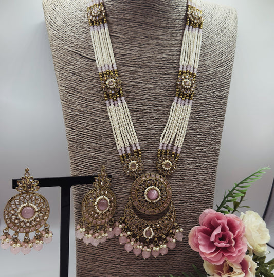 Pink Rani Haar necklace